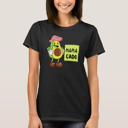 Mamacado Avocado Pregnant Mom Pregnancy Avo   T-shirt (Voorkant)