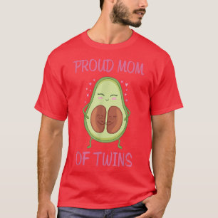 Mamacado Avocado Trots Moeder Van Tweelingen Moede T-shirt