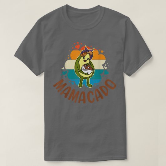 Mamacado, Avocado Voor Meisjes, Schattige Moeder,  T-shirt (Design voorkant)