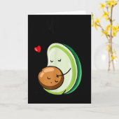 Mamacado Avocado Zwangere Moeder Zwangerschap Avo  Kaart (Gele Bloem)