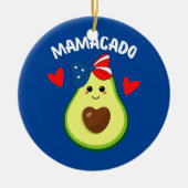 Mamacado Avocado Zwangerschap Zwangerschap Zwanger Keramisch Ornament (Voorkant)