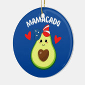 Mamacado Avocado Zwangerschap Zwangerschap Zwanger Keramisch Ornament (Links)