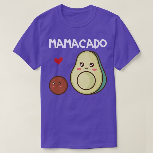 Mamacado Mama Avocado Zwangerschap Aankondiging Av T-shirt (Design voorkant)