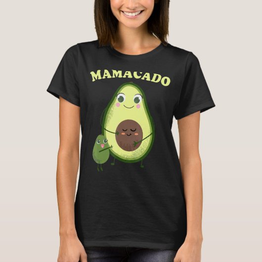 Mamacado Meerdere Kinder Vrouwen Mama avocado kost T-shirt (Voorkant)
