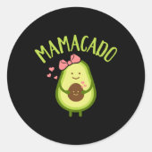 Mamacado Moeder Ronde Sticker (Voorkant)