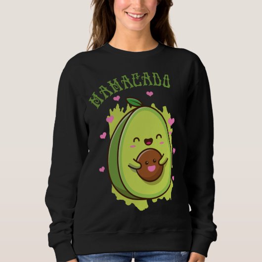 Mamacado Schattige avocado grappige mam - mijn moe Trui (Voorkant)