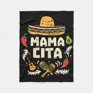 Mamacita Familie Cinco De Mayo Matching Koppel Mex Fleece Deken