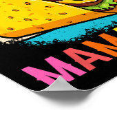 Mamacita Grappige Taco Cactus Cinco De Mayo Feest Poster (Hoek)