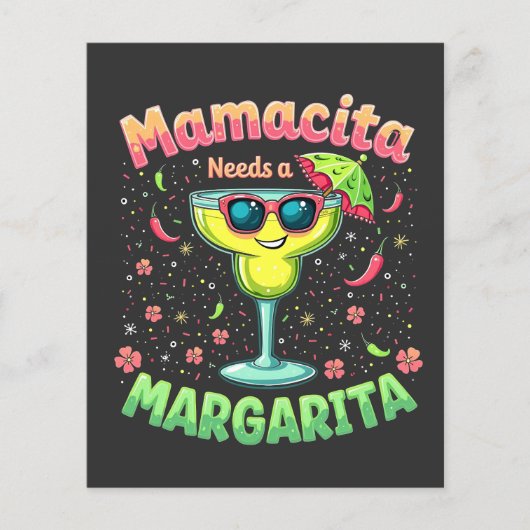Mamacita heeft een Margarita Cinco de Mayo-feest n Flyer (Voorkant)