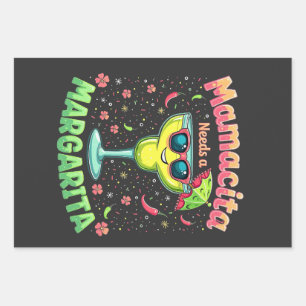 Mamacita heeft een Margarita Cinco de Mayo-feest n Inpakpapier Vel