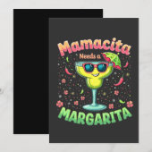 Mamacita heeft een Margarita Cinco de Mayo-feest n Save The Date (Voorkant / Achterkant)