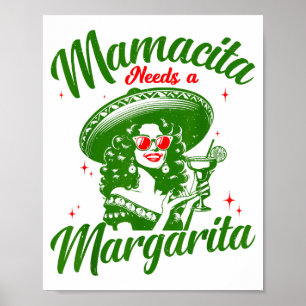 Mamacita heeft een Margarita Cinco De Mayo Grappig Poster