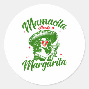 Mamacita heeft een Margarita nodig Cinco De Mayo G Ronde Sticker