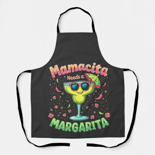 Mamacita heeft een Margarita nodig Cinco De Mayo- Schort (Voorkant)
