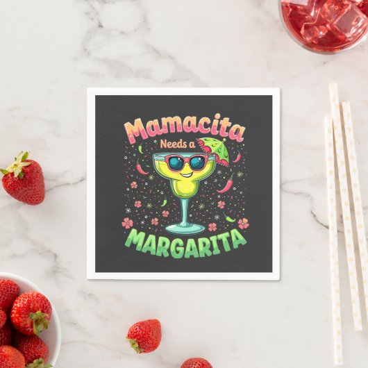 Mamacita heeft een Margarita nodig  Cinco De Mayo- Servet (Insitu)