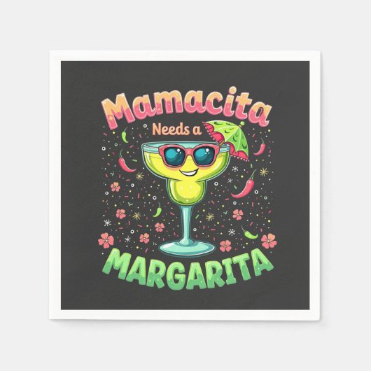 Mamacita heeft een Margarita nodig  Cinco De Mayo- Servet (Voorkant)
