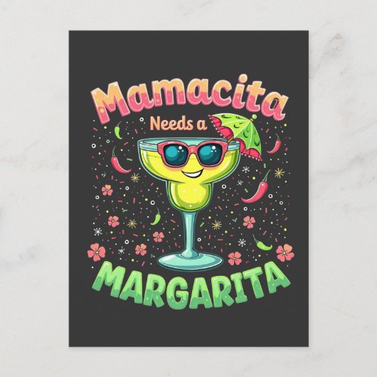 Mamacita heeft een Margarita nodig  Cinco De Mayo  Uitnodiging Briefkaart (Voorkant)