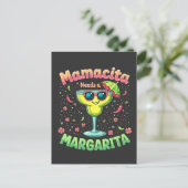 Mamacita heeft een Margarita nodig  Cinco De Mayo  Uitnodiging Briefkaart (Staand voorkant)