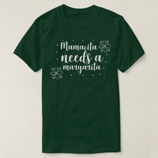 Mamacita heeft een margarita nodig t-shirt (Design voorkant)