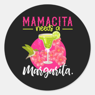 Mamacita heeft een Margarita Shirt vrouwen Cinco d Ronde Sticker