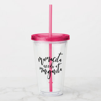Mamacita heeft een Margarita Tumbler nodig Acryl Drinkbeker