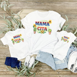 Mamacita, mama en ik met Cactus en zonnebloemen T-shirt