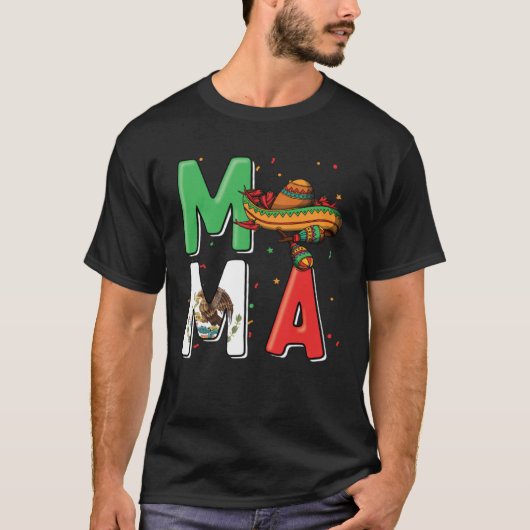 Mamacita Mexican Pride Mexicana Mama Mothers Day S T-shirt (Voorkant)