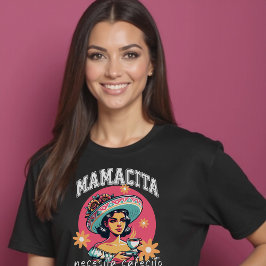 Mamacita Necesita Cafecito Latina Mom Koffie T-shirt
