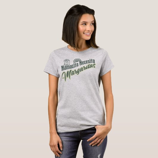 Mamacita Necesita Margaritas Cocktail Party T-shirt (Voorkant volledig)