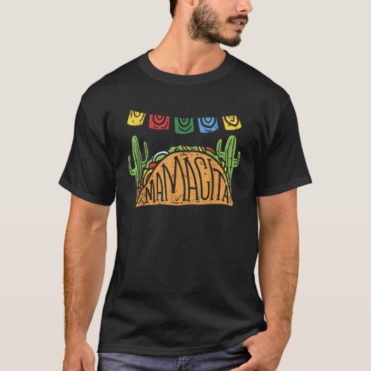 Mamacita Taco Cinco De Mayo Moederdag Mama Grappig T-shirt (Voorkant)