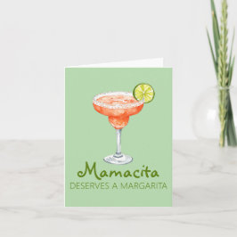 Mamacita Verdient Een Margarita Aardbei Marg Kaart