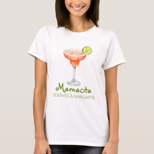 Mamacita Verdient Een Margarita Aardbei Marg T-shirt