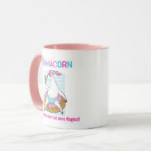 Mamacorn als een Normale Mam, maar meer Magisch! C Mok (Voorkant links)