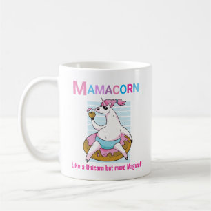 Mamacorn als een Unicorn maar meer Magisch. Cute F Koffiemok