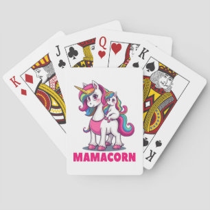 Mamacorn - De magische eenhoorn moeder Pokerkaarten