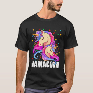 Mamacorn Mama Mama Eenhoorn Moederdag T-shirt