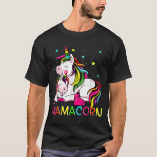 Mamacorn Moederdag Eenhoorn Moeder Moeder Vrouwen  T-shirt