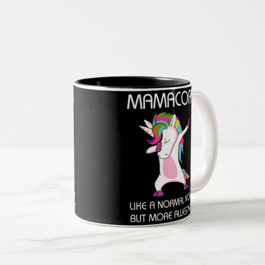 Mamacorn Tweekleurige Koffiemok (Voorkant rechts)