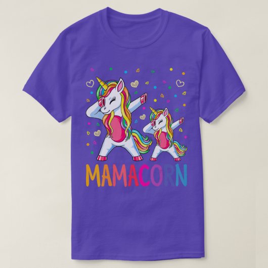 Mamacorn Unicorn Costume Mam Moederdag T-shirt (Design voorkant)