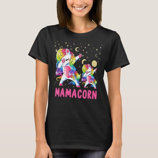 Mamacorn Unicorn Ma Baby Moederdag T-shirt (Voorkant)