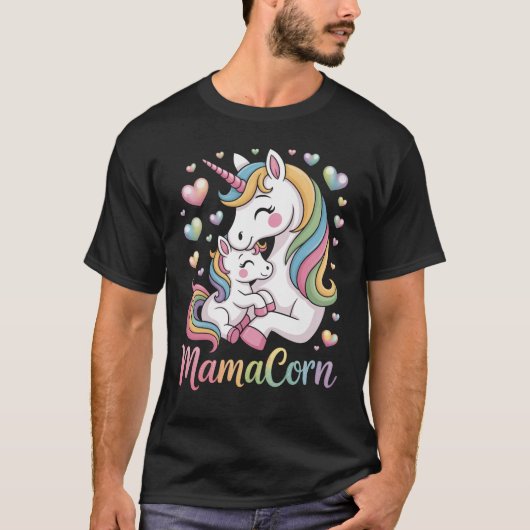 Mamacorn Unicorn Moederdag T-shirt (Voorkant)