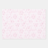 MaMagical Pink Kitsch Waterverf Ditsy Christmas Inpakpapier Vel (Voorkant 2)