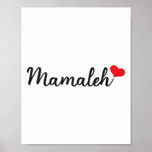 Mamaleh voor joodse moeder Hanukkah Moederdag Chri Poster