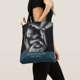 'Mamaleven begint' Baby Shower, Verjaardag, Moeder Tote Bag
