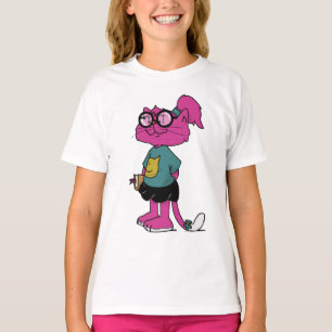 MAMAMACANZ Roze kat T-shirt