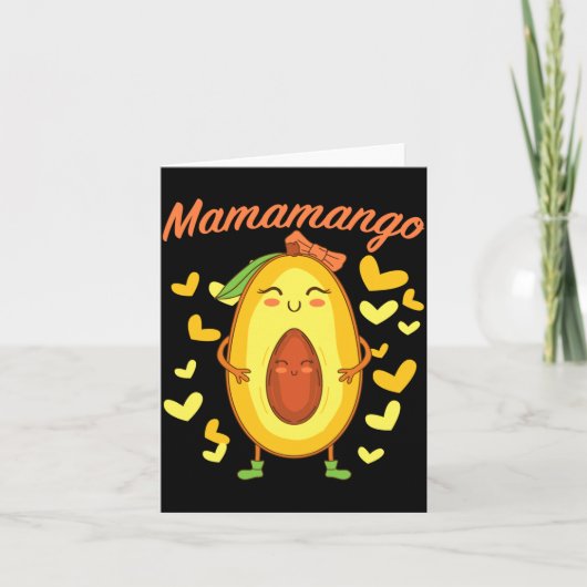 Mamamango Moeder Moederdag Zwangere Vrouwen Kaart (Voorkant)