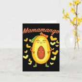 Mamamango Moeder Moederdag Zwangere Vrouwen Kaart (Gele Bloem)