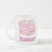 Mamar Gift Pink Matglas Koffiemok (Links)