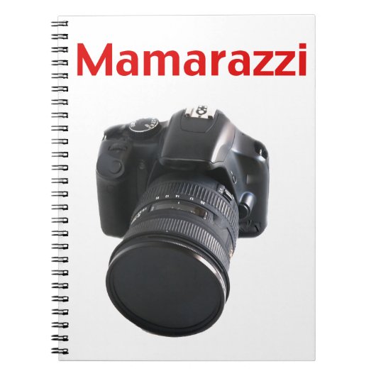 Mamarazzi Fotograaf Notitieboek (Voorkant)