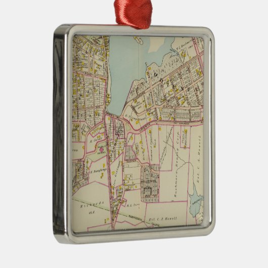 Mamaroneck dorp, New York Metalen Ornament (Rechts)